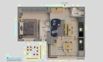 Imagem: Lindo Apartamento Luxuoso de 47m² no Condomínio