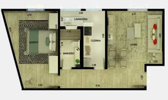 Imagem: 1 dormitório na Rua Lavradio