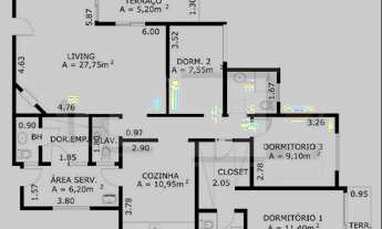 Imagem 2: 3 dormitórios na Rua Pedro Pomponazzi