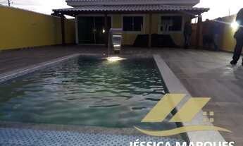 Imagem 4: Excelente casa de 3 quartos com piscina de alvenaria e área gourmet em Unamar, Tamoios - C