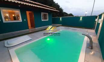 Imagem 4: Linda casa modelo para construção com 2 quartos, piscina e área gourmet em Unamar - Cabo F