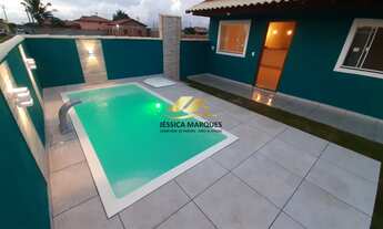 Imagem 5: Linda casa modelo para construção com 2 quartos, piscina e área gourmet em Unamar - Cabo F