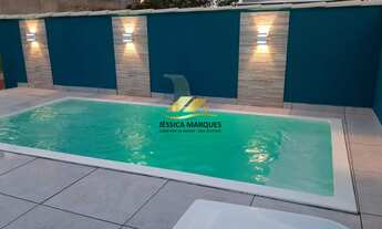 Imagem 7: Linda casa modelo para construção com 2 quartos, piscina e área gourmet em Unamar - Cabo F