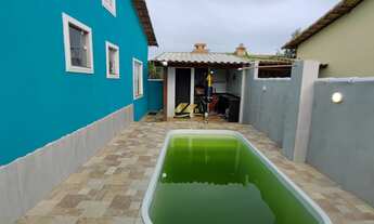 Imagem 3: Excelente casa com porteira fechada com 2 quartos, piscina e área gourmet em Unamar - Cab