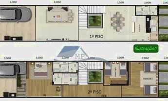 Imagem 2: PROJETO DIFERENCIADO !!! CASA NOVA COM 100m² C/ 3 QUARTOS + SUÍTE NO BAIRRO SÃO JORGE [CON
