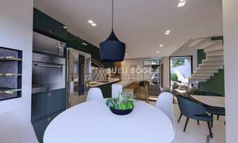 Imagem 2: SOBRADO GEMINADO DE CANTO COM 1 SUÍTE + 2 DORMITÓRIOS E 2 VAGAS DE GARAGEM LADO A LADO