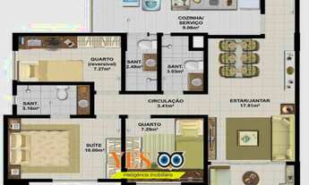 Imagem 6: Yes Imob - Apartamento residencial para Venda, Brasília, Feira de Santana, 3 dormitórios s