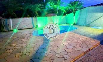 Imagem 4: Chácara com 5 quartos sendo uma suíte com closet. 3 banheiros. Área gourmet. Piscina. Itup