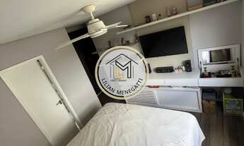 Imagem 7: Apartamento com 2 quartos, 2 suítes. Varanda gourmet. Churrasqueira. Sala ampliada. Móveis