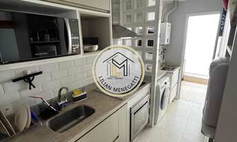 Imagem 4: Apartamento com 2 quartos, 2 suítes. Varanda gourmet. Churrasqueira. Sala ampliada. Móveis