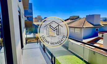 Imagem 5: Casa em condomínio com 3 quartos, suíte com closet. Janelas automatizadas. Lavabo. Quintal