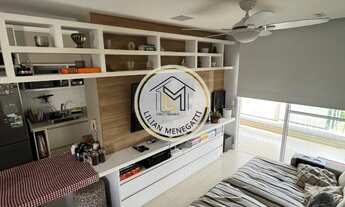 Imagem 3: Apartamento com 2 quartos, 2 suítes. Varanda gourmet. Churrasqueira. Sala ampliada. Móveis