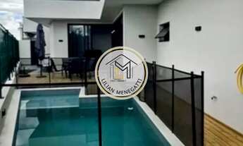 Imagem 7: Casa em condomínio com 3 quartos, suite com closet. Piscina aquecida. Área gourmet. Escrit