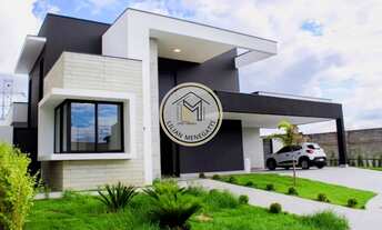 Imagem 2: Casa em condomínio com 3 quartos, suite com closet. Piscina aquecida. Área gourmet. Escrit