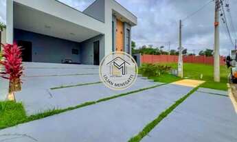 Imagem 2: Casa Térrea com 3 quartos, suítes. Churrasqueira. Piscina. Excelente localização. Condomín