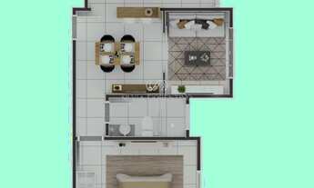 Imagem 7: Excelente Apartamento à Venda em Taubaté-SP, 2 Quartos, 1 Suíte, 1 Vaga, 50,86 m² na Cháca