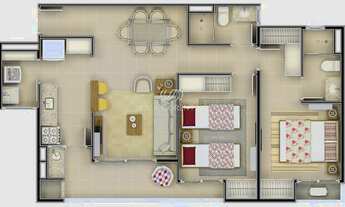 Imagem 4: Apartamento à venda em Taubaté-SP, no bairro Bosque Flamboyant! 2 quartos, 1 sala, 1 banhe