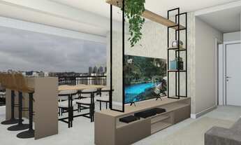 Imagem 3: Apartamento 2 Dormitórios com 1 Suíte, Sala da Estar, Cozinha, Banheiros - Ponta da Praia