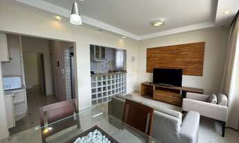 Imagem 2: Apartamento 1 quarto com suíte, sala com vista mar, cozinha americana, banheiro social e á