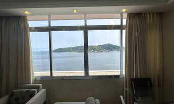 Imagem 4: Apartamento 1 quarto com suíte, sala com vista mar, cozinha americana, banheiro social e á