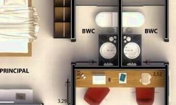 Imagem 6: Casa em condomínio em Ponta Negra com 3 quartos, sendo 2 suítes