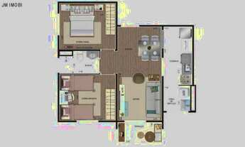 Imagem 2: Apartamento a venda em Hortolândia no bairro Jd Santa Izabel, com dois dormitórios. Reside