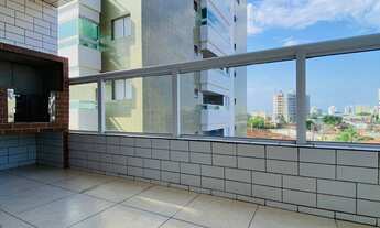 Imagem 2: Apartamento Novo com Sacada Gourmet com churrasqueira na Vila Mirim Praia Grande