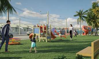 Imagem 3: Casas com quintal com 2 quartos sendo 1 suíte. No programa casa verde e amarela, antigo mi