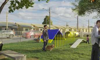 Imagem 4: Casas com quintal com 2 quartos sendo 1 suíte. No programa casa verde e amarela, antigo mi