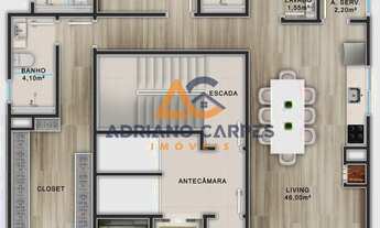 Imagem 5: Esmeralda Residence, apartamento com 3 suítes, sendo uma com closet, em Balneário Piçarras