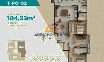 Imagem 4: Adriano Carpes Imóveis vende - Apartamento com 1 suíte e 2 demi-suítes no Centro de Navega