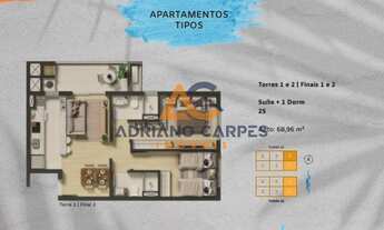 Imagem 5: Apartamento com 2 dormitórios, sendo 1 suíte, em Home Club completo em Balneário Piçarras