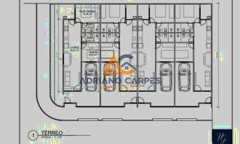 Imagem 3: Geminado com 2 dormitórios, sendo 1 suíte, na Penha - SC Adriano Carpes Imóveis vende