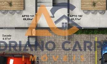 Imagem 3: Apartamento de dois dormitórios, sendo uma suíte, sacada com churrasqueira e vaga de garag