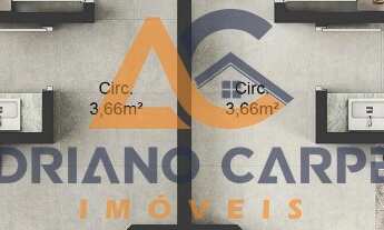 Imagem 4: Apartamento de dois dormitórios, sendo uma suíte, sacada com churrasqueira e vaga de garag