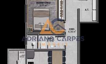 Imagem 3: Apartamento com 2 quartos sendo 1 suíte a 600 mts do mar na Meia Praia em Navegantes-SC ln