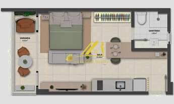 Imagem 3: Artis Rio Vermelho! Studios e Quarto e Sala, 30m2 com vista mar sensacional, Praia da Pac