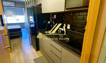 Imagem 4: Studio no Único Barra charmoso, decorado e mobiliado. 24,25m2. Andar intermediário. Ventil