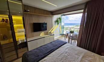 Imagem 5: Studio mobiliado na Pedra do Sal, 30m2, vista mar lateral. Vaga rotativa. Com rooftop, pis