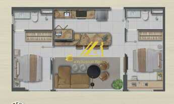 Imagem 2: Blend Pituba- apartamento moderno 2 suítes, 57m2, design sustentável áreas de lazer comple
