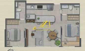 Imagem 4: Blend Pituba- apartamento moderno 2 suítes, 57m2, design sustentável áreas de lazer comple