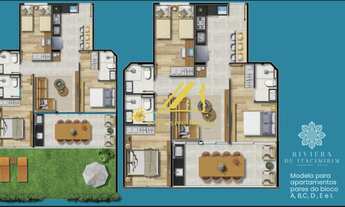 Imagem 3: Riviera de Itacimirim: apartamento 3 quartos, 80m2, beira mar em Itacimirim. Clube requint