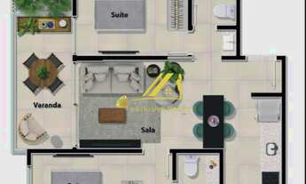 Imagem 7: Connect Ondina - Apartamento quarto e sala na Rua Macapá em Ondina com toda infraestrutura