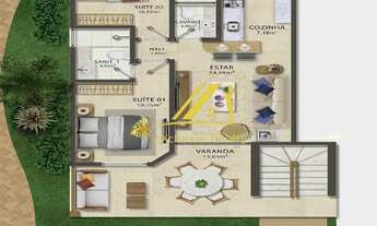 Imagem 3: Ilha Bela: Village 2 suítes com lavabo e varanda em Itacimirim