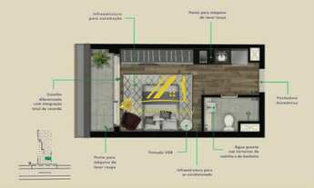 Imagem 4: Apartamento 1 dormitório. V3RSO JARDINS TAILORED BY EMILIANO, no Jardins em São Paulo. 34