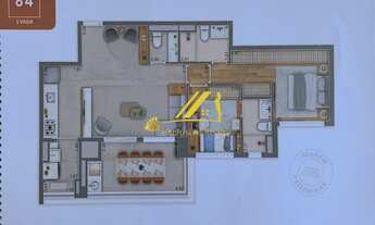 Imagem 7: Studio 23m2 no ML Brooklin com total infraestrutura de lazer! Local super valorizado. Pré