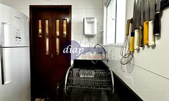 Imagem 6: Ótimo apartamento na Vila Amélia com 2 dormitórios com armários embutidos, sala para dois