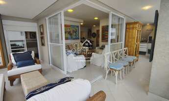 Imagem 7: Aluguel de Apartamento Impecável na Vila Alzira, Guarujá-SP: 3 quartos, 3 suítes, 2 salas