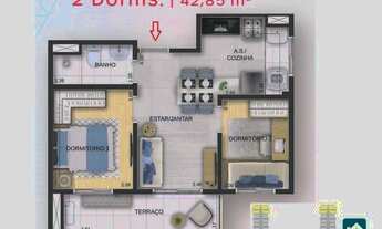 Imagem 5: Live Campo Limpo, Apartamento 2 Dormitorios terraço. Lazer completo. Metro e Shop Campo Li