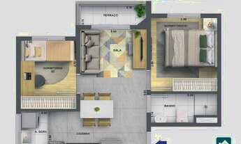 Imagem 6: Vila Butanta, Jaguare. Apartamento venda no Butantã, São Paulo, 2 quartos, terraço e vaga